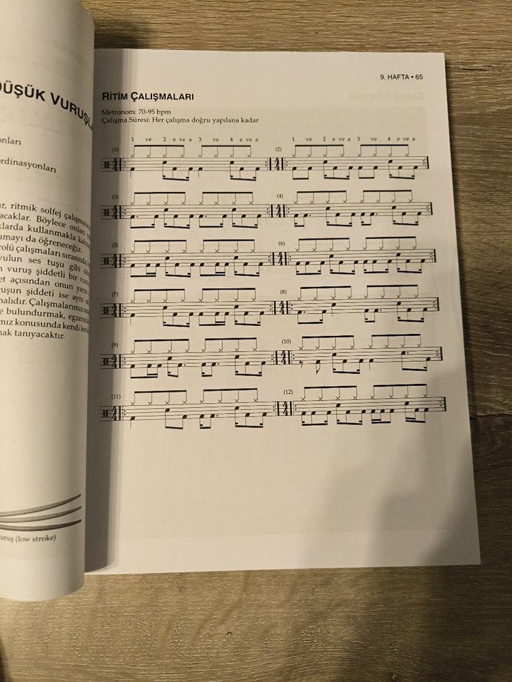 D52 52 Haftada Temel Davul Dersleri Kitabı - Görsel 3