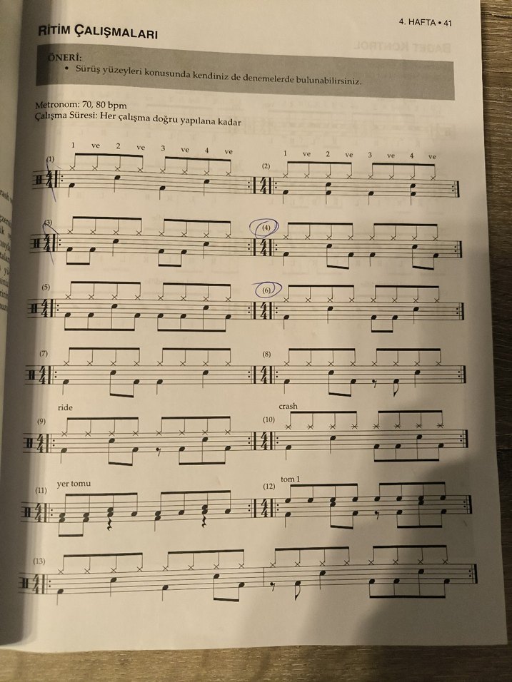 D52 52 Haftada Temel Davul Dersleri Kitabı - Görsel 4