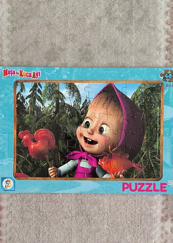 Masa ile Koca Ayı 48 Parça Renkli Çocuk Puzzle - Görsel 2