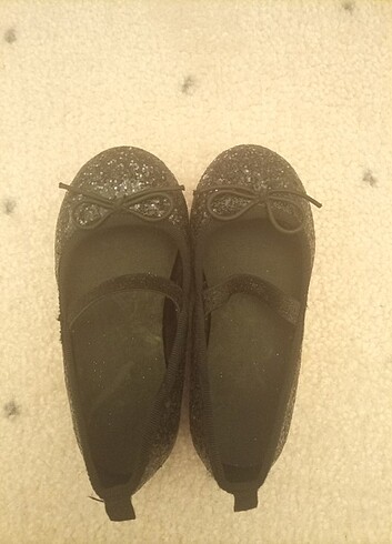H&M simli siyah babet