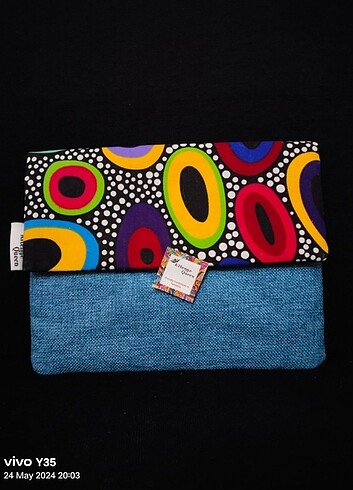 Kitenge Queen El yapımı tablet çantası tanzania