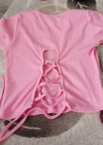 krops Pembe Kısa Kollu - Görsel 4