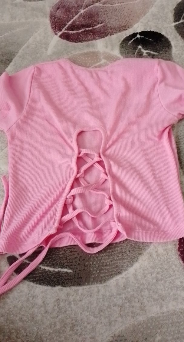 krops Pembe Kısa Kollu - Görsel 4