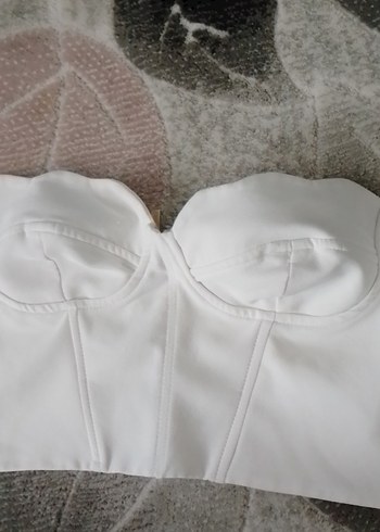 Beyaz Straplez Kadın Bustiyer - Görsel 2