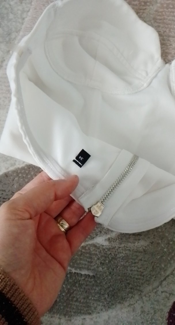 Beyaz Straplez Kadın Bustiyer - Görsel 5