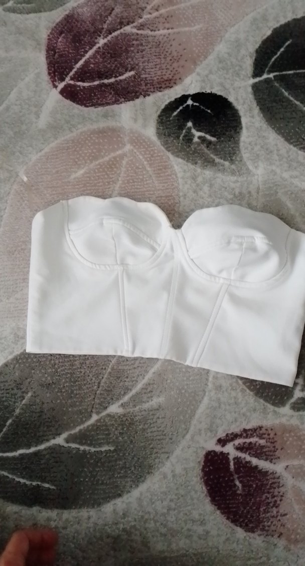 Beyaz Straplez Kadın Bustiyer - Görsel 3