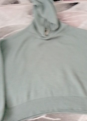 yeşil Kapüşonlu tiriko Kadın Sweatshirt - Görsel 5