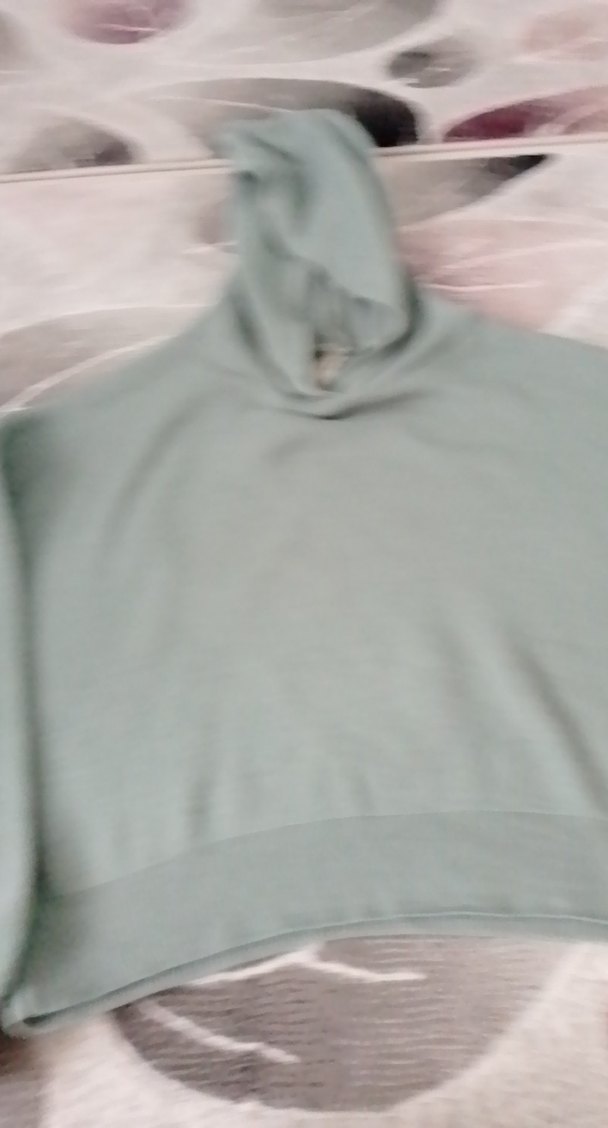 yeşil Kapüşonlu tiriko Kadın Sweatshirt - Görsel 5