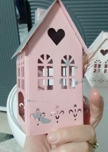 Beyaz Dekoratif Mumluk ve Vazolu Set - Görsel 5