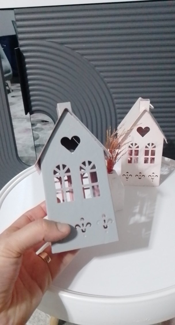 Beyaz Dekoratif Mumluk ve Vazolu Set - Görsel 3