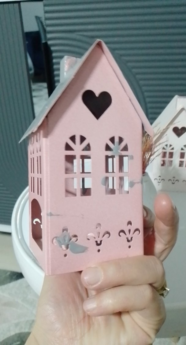 Beyaz Dekoratif Mumluk ve Vazolu Set - Görsel 5