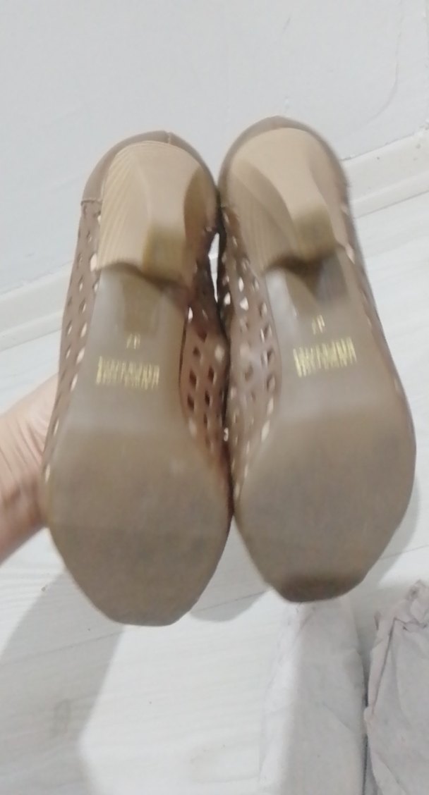 Bej Dolgu Topuklu Kadın Abiye Ayakkabı - Görsel 4