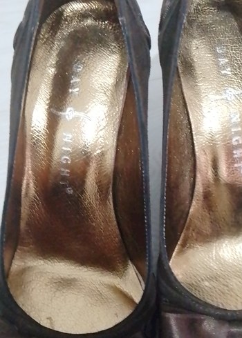 Kahverengi Yılan Desenli Dolgu Topuklu Kadın Ayakkabı - Görsel 2