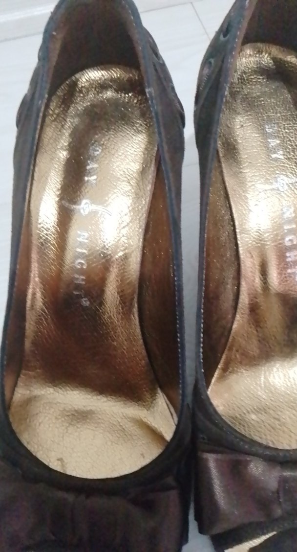 Kahverengi Yılan Desenli Dolgu Topuklu Kadın Ayakkabı - Görsel 2