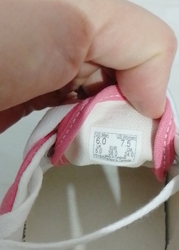 Pembe Kareli Vans Kadın Spor Ayakkabı - Görsel 7