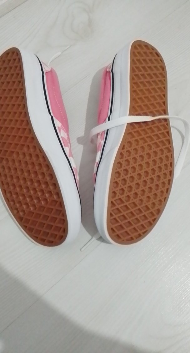 Pembe Kareli Vans Kadın Spor Ayakkabı - Görsel 4