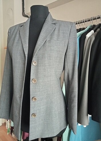 36 Beden gri Renk Blazer ceket 