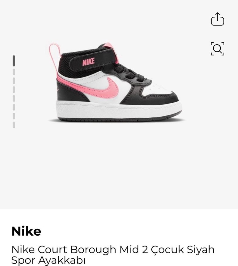 Nike baby Spor Ayakkabı 3-6 aya 6-9 aya uygun wz - Görsel 2