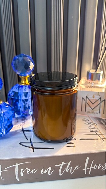 Diğer Amber Cam Kavanoz Soya Mumu 250ml