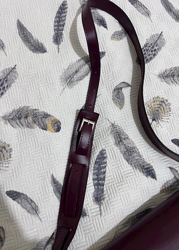 Bordo Tokalı Kadın çanta - Görsel 5