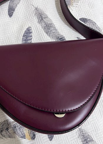 Bordo Tokalı Kadın çanta - Görsel 4
