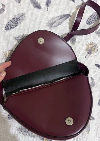 Bordo Tokalı Kadın çanta - Görsel 8