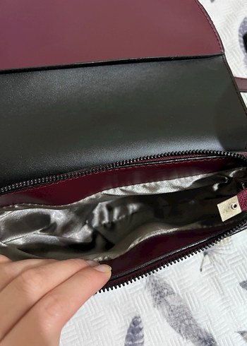 Bordo Tokalı Kadın çanta - Görsel 7