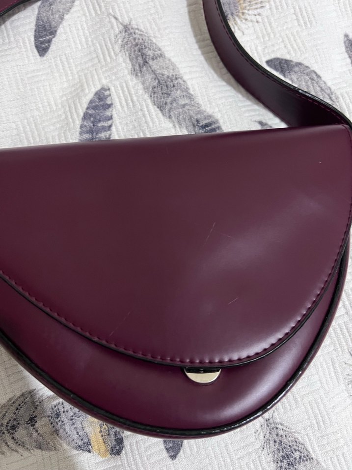 Bordo Tokalı Kadın çanta - Görsel 4