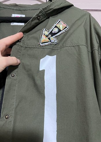 Kadın Haki Uzun Düğmeli Ceket - Görsel 9