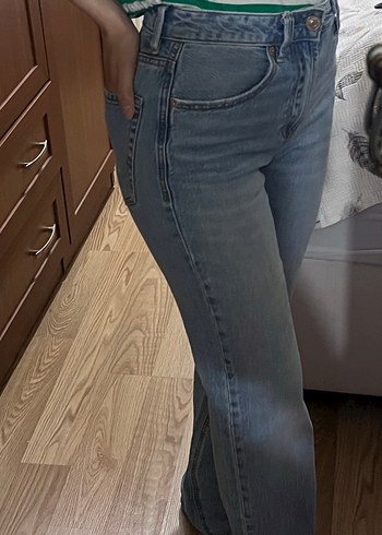 Stradivarius Mavi renk jean d98 Stradivarius 34 beden