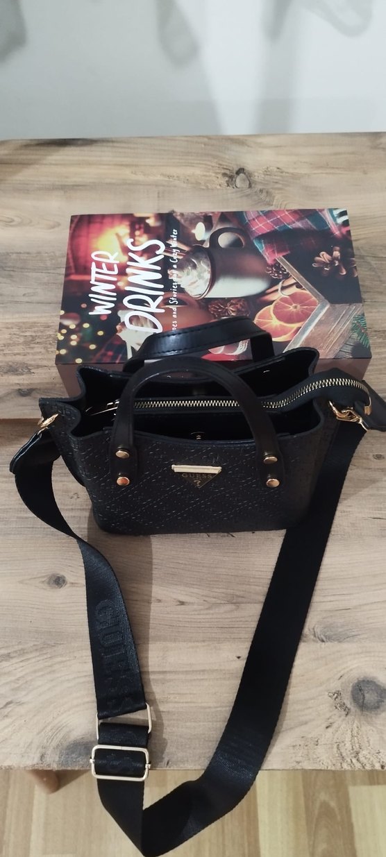 Guess Siyah Deri Kadın Çanta - Görsel 3