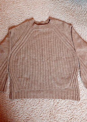 KOTON Bej Kadın Triko Kazak - Görsel 5