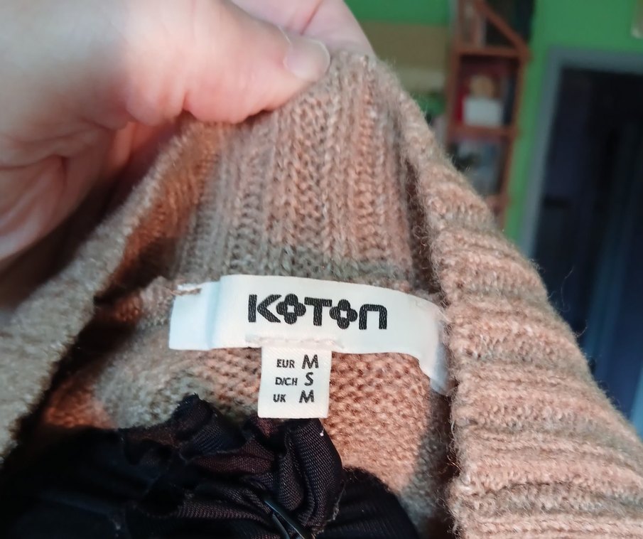 KOTON Bej Kadın Triko Kazak - Görsel 4