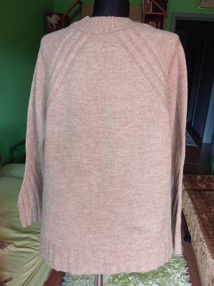 KOTON Bej Kadın Triko Kazak - Görsel 3