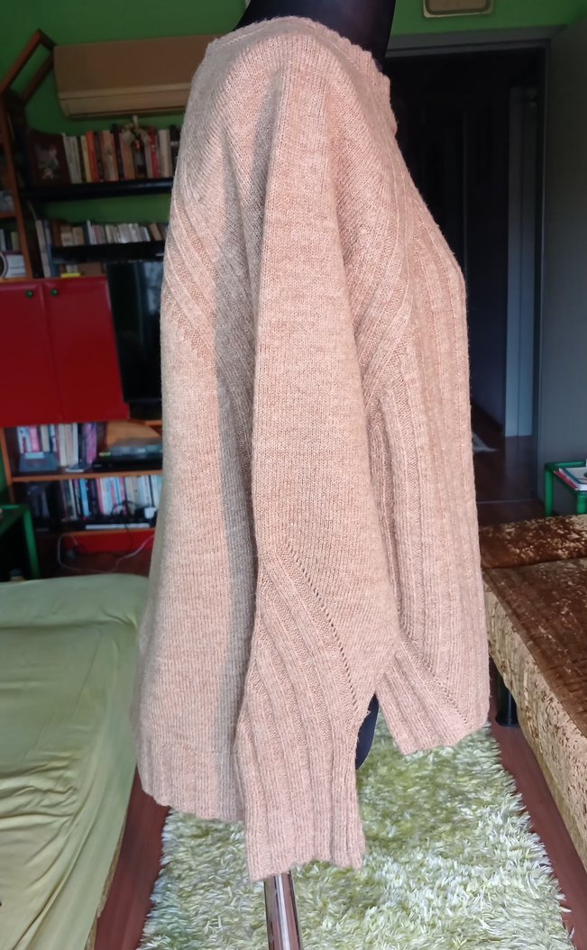 KOTON Bej Kadın Triko Kazak - Görsel 2