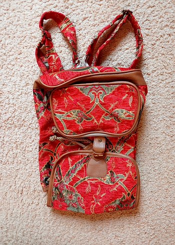 UZAK DOĞU malı Renkli Bohem Kadın Sırt Çantası - Görsel 7