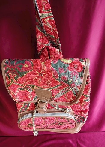 UZAK DOĞU malı Renkli Bohem Kadın Sırt Çantası - Görsel 4