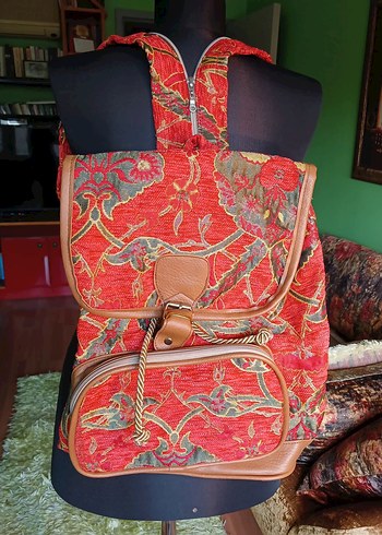 UZAK DOĞU malı Renkli Bohem Kadın Sırt Çantası - Görsel 2