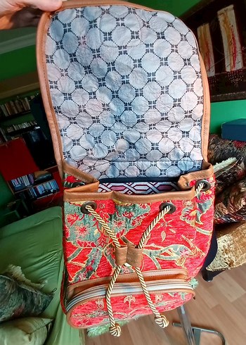 UZAK DOĞU malı Renkli Bohem Kadın Sırt Çantası - Görsel 5