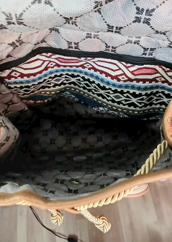 UZAK DOĞU malı Renkli Bohem Kadın Sırt Çantası - Görsel 6