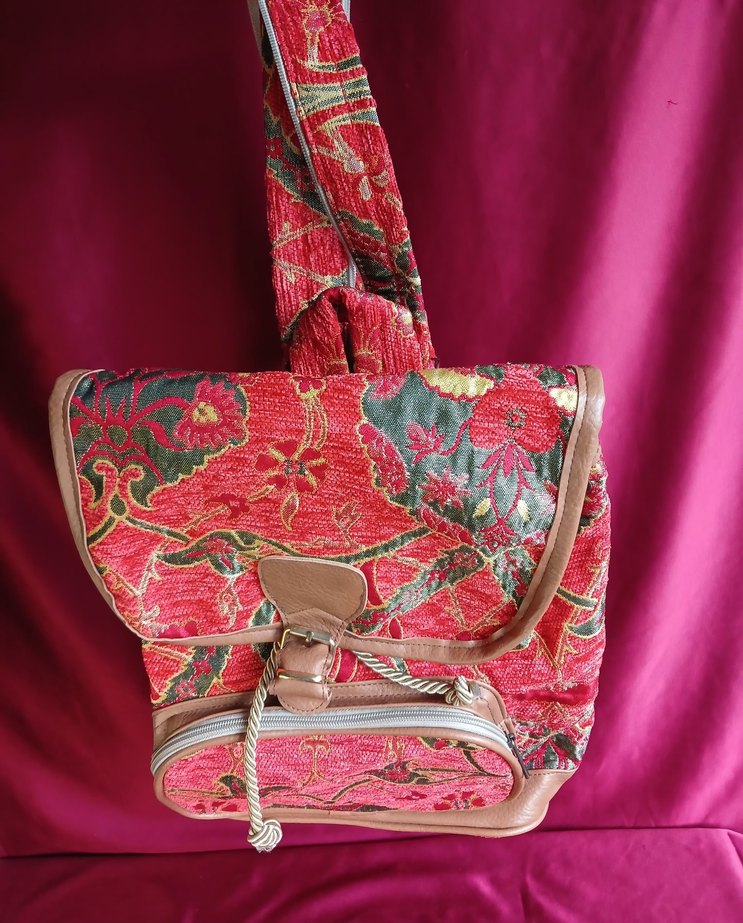 UZAK DOĞU malı Renkli Bohem Kadın Sırt Çantası - Görsel 4