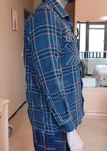 LC WAİKİKİ Gri Kareli Erkek ODUNCU Gömlek MEDİUM - Görsel 2