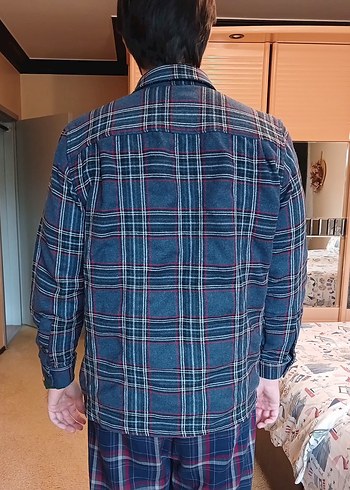 LC WAİKİKİ Gri Kareli Erkek ODUNCU Gömlek MEDİUM - Görsel 4