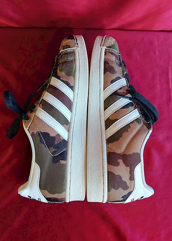 Kadın Kamuflaj Desenli Adidas Sneakers 38NO - Görsel 4