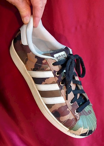 Kadın Kamuflaj Desenli Adidas Sneakers 38NO - Görsel 3