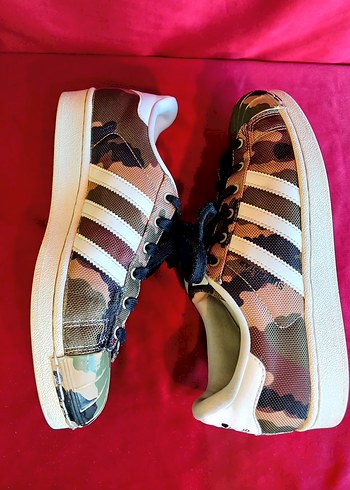 Kadın Kamuflaj Desenli Adidas Sneakers 38NO - Görsel 7
