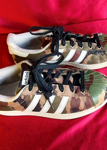 Kadın Kamuflaj Desenli Adidas Sneakers 38NO - Görsel 2