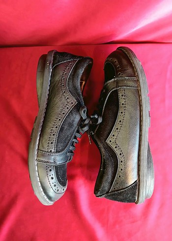 Siyah SÜET ORTOPEDİK Kadın Goth Dolgu Topuk Ayakkabı - Görsel 5