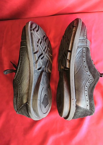 Siyah SÜET ORTOPEDİK Kadın Goth Dolgu Topuk Ayakkabı - Görsel 7