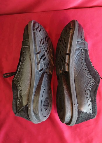 Siyah SÜET ORTOPEDİK Kadın Goth Dolgu Topuk Ayakkabı - Görsel 8